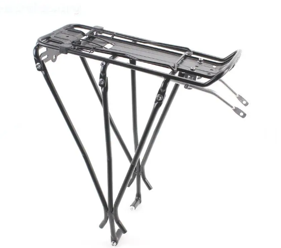 Багажник 26" алюміній, під дисковий гальмо, чорний HS-019