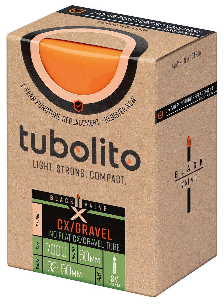 Камера TPU 28" (32/50-622) Tubolito X-TUBO-CX/GRAVEL-ALL, SV60 (черн).