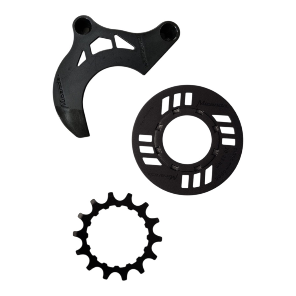 Комплект захистів ланцюга для електровелосипеда, вкл. зірку 14 зубців та напрямну ланцюга, чорний (BDU2XX)