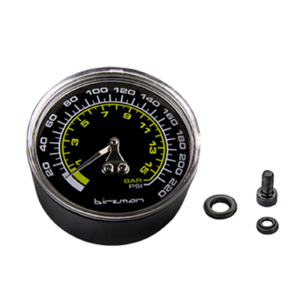 Манометр Birzman 220PSI Maha Push &amp; Twist II/III Silver Grand-Maha Push &amp; Twist III Gunmetal