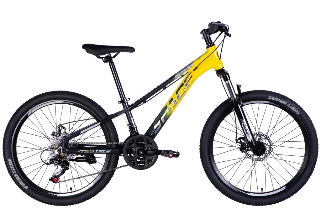 Велосипед AL 24" SPACE PHAETON DD FR рама-11" сіро-жовтий 2026