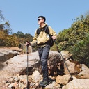 Трекінгова палиця Naturehike CNK2450DS013, 115-135 см, чорна