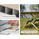 Складаний стіл Naturehike Star Jane T01 CNK2550JJ018, 119х60 см, вуглецева сталь, чорний