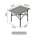 Складаний стіл Naturehike Yamami Y01 CNK2450JJ027, М, алюміній