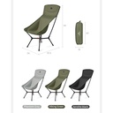 Стілець складаний ультралегкий Naturehike CNK2550JJ013 Yamami YL01, розмір L, алюміній, сірий