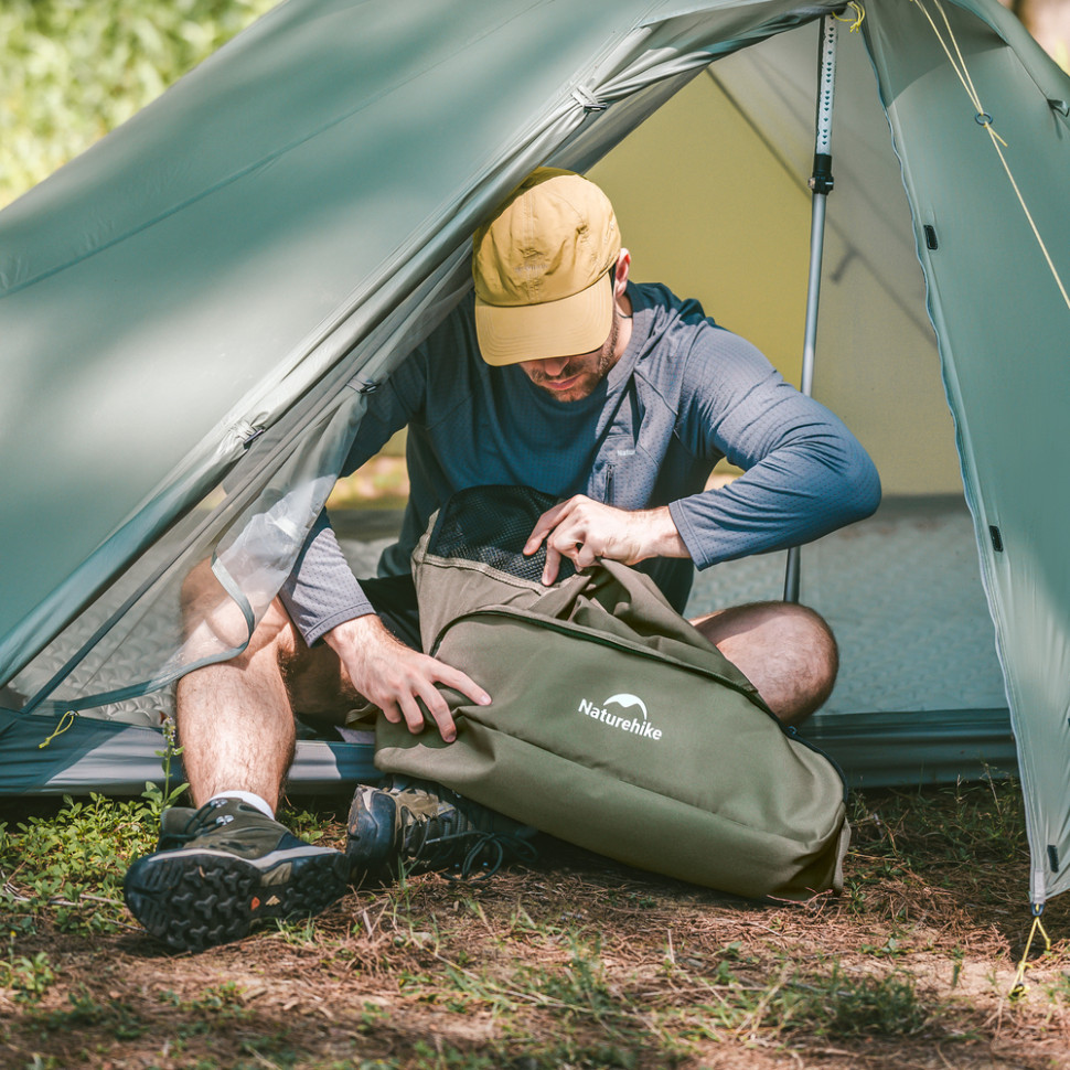 Стілець складаний ультралегкий Naturehike CNK2550JJ013 Yamami YL01, розмір L, алюміній, чорний