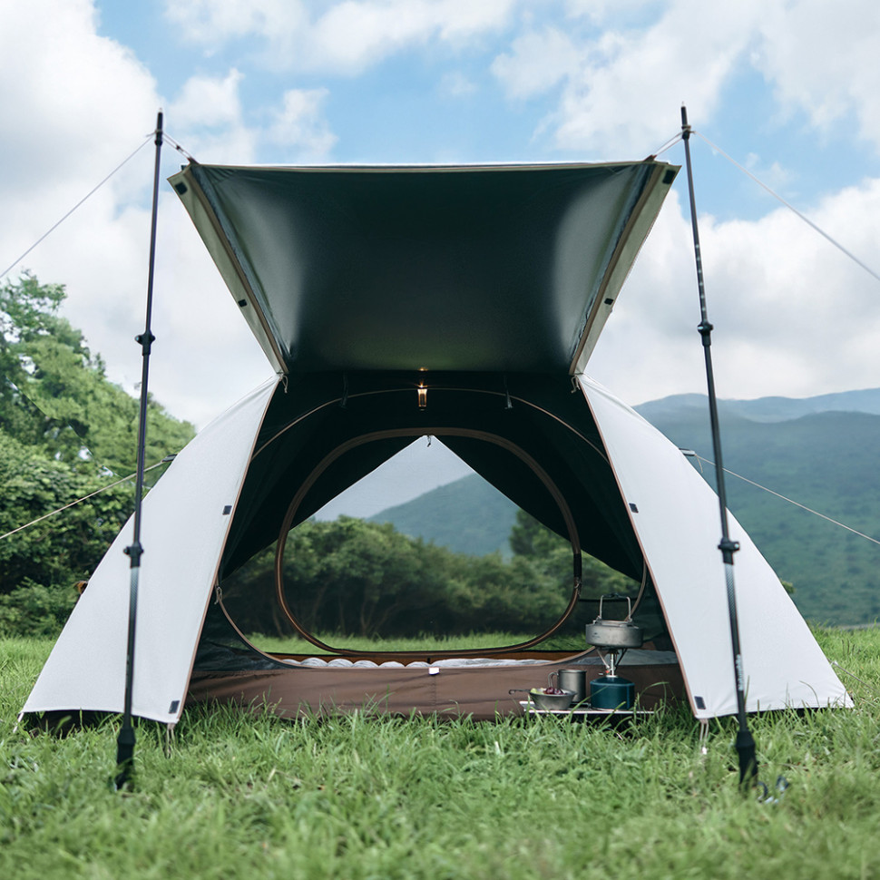 Намет двомісний Naturehike Greek Style CNK2300ZP024 світло-кавовий