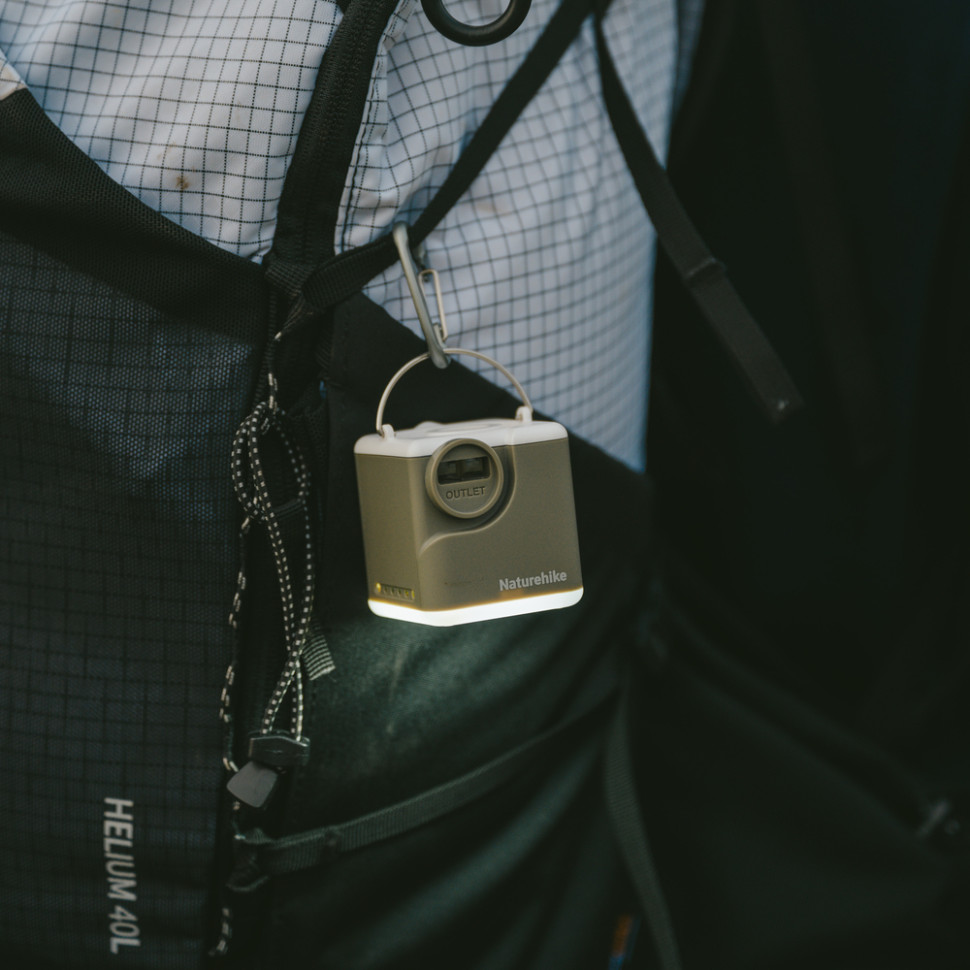 Багатофункціональний повітряний насос-ліхтар Naturehike CNK2550ZM012, зелений