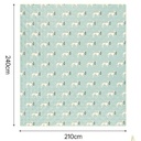 Килимок для пікніка Naturehike CNK2350WS010 210*240 см, блакитний із принтом