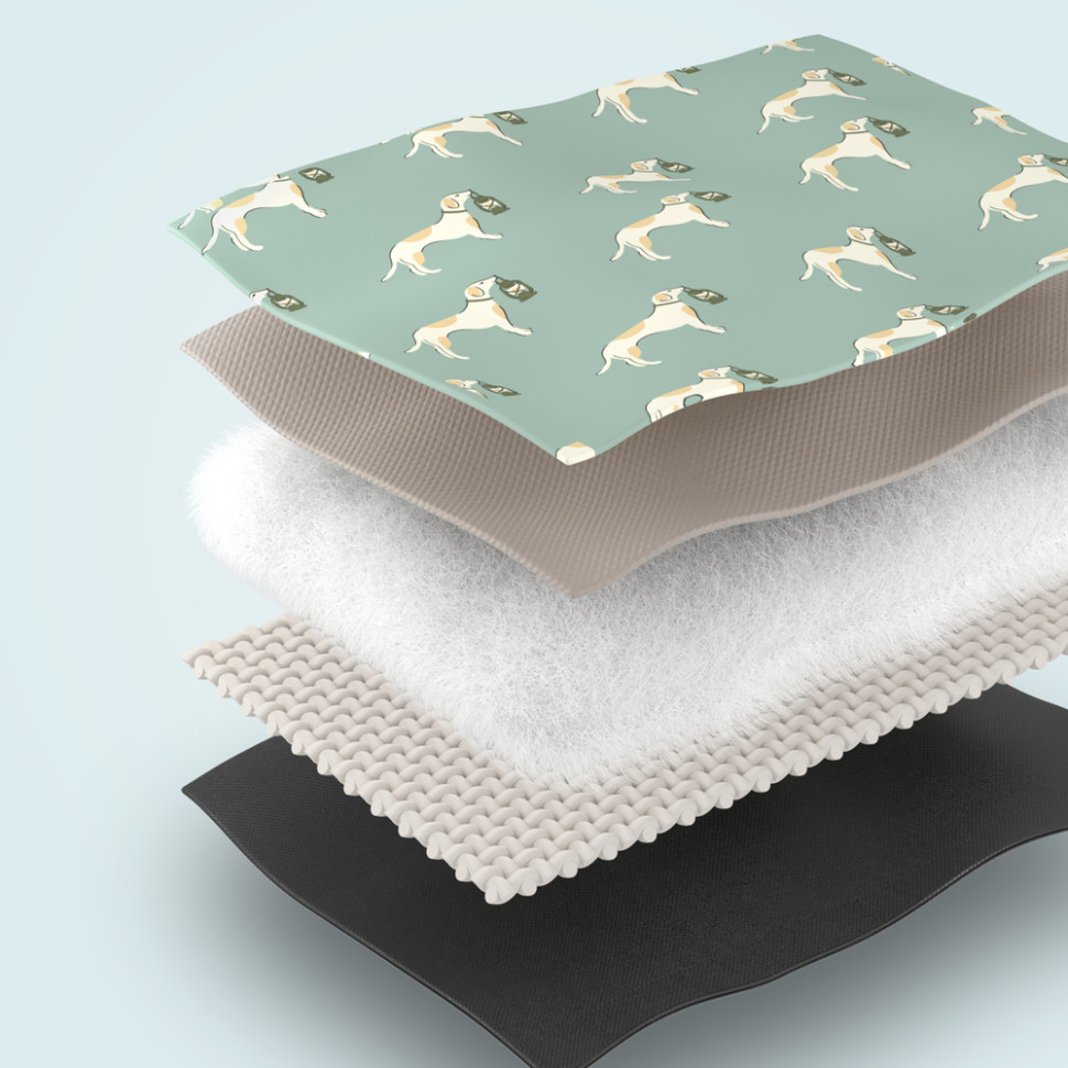 Килимок для пікніка Naturehike CNK2350WS010 210*240 см, блакитний із принтом