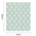 Килимок для пікніка Naturehike CNK2350WS010 170*200 см, блакитний із принтом