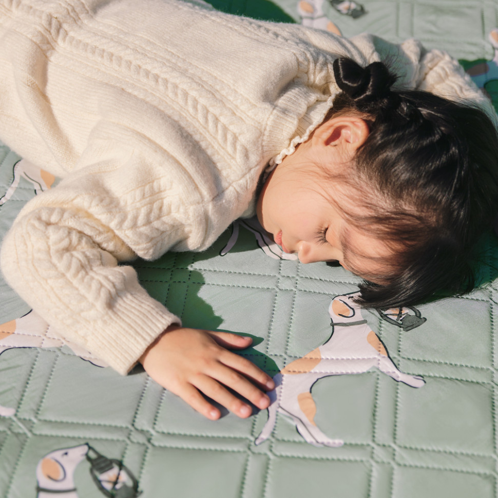 Килимок для пікніка Naturehike CNK2350WS010 170*200 см, блакитний із принтом