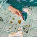 Килимок для пікніка Naturehike CNK2350WS010 170*200 см, блакитний із принтом