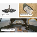 Намет восьмимісний Naturehike Cape 13.1 CNK2450WS050 з швидким розкриттям, сіро-коричневий