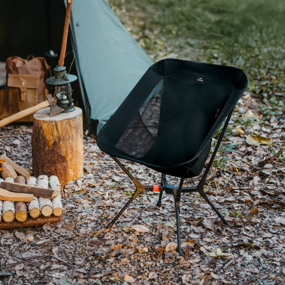 Стілець складаний ультралегкий Naturehike CNK2550JJ013 Yamami YL01, розмір М, алюміній, оливковий