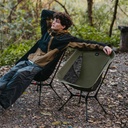 Стілець складаний ультралегкий Naturehike CNK2550JJ013 Yamami YL01, розмір М, алюміній, оливковий