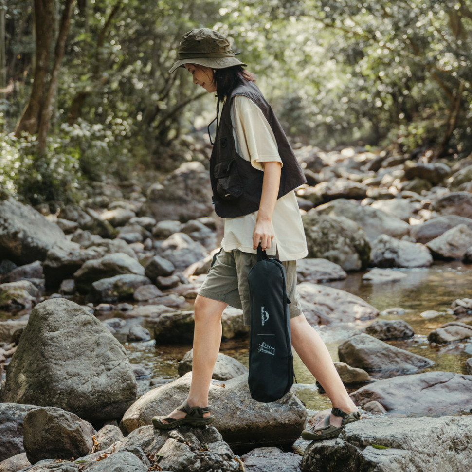 Стілець складаний ультралегкий Naturehike Stellaluna L04 CNK2450JJ015, розмір М, алюміній, сірий