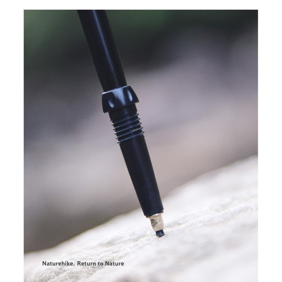 Трекінгова палиця 3-сек. Naturehike CNK2550DS010, 55-120 см, алюміній, зелена
