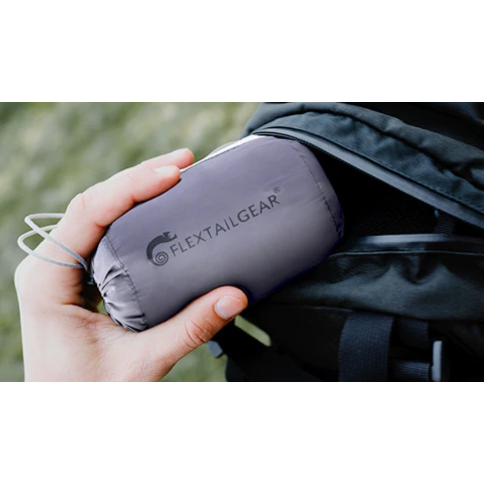 Надувна подушка анатомічна Flextail Zero Pillow, сіра