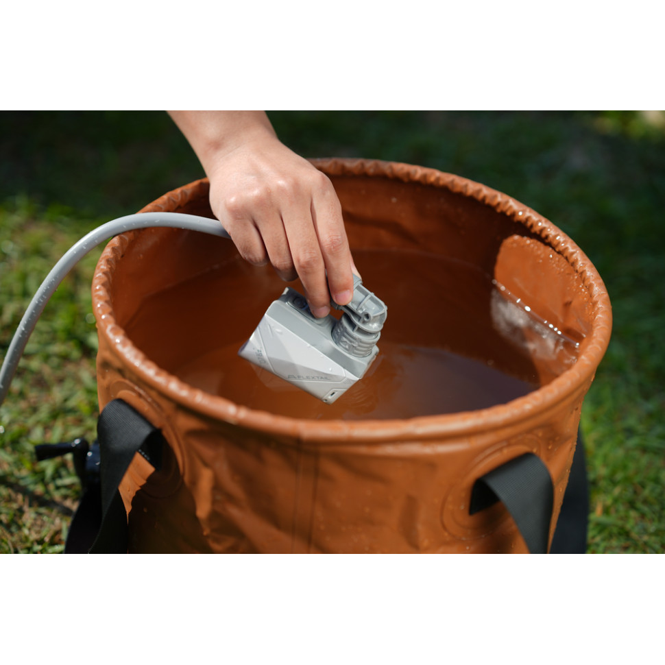 Душ портативний з насосом на акумуляторі Flextail Tiny Shower, білий