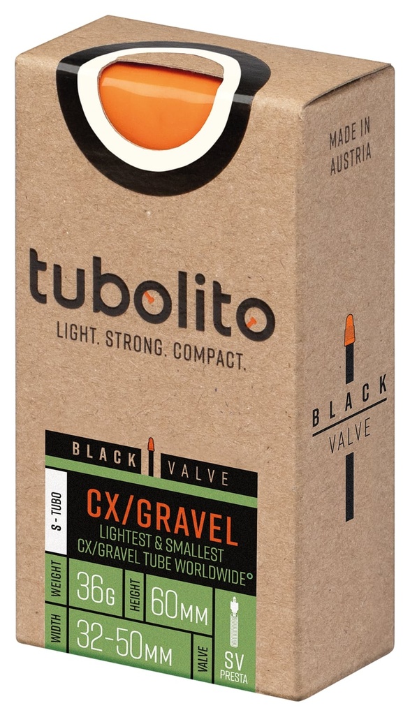 Камера TPU 28" (32/50-584/622) Tubolito S-TUBO-CX/GRAVEL-ALL, SV60 (черн).