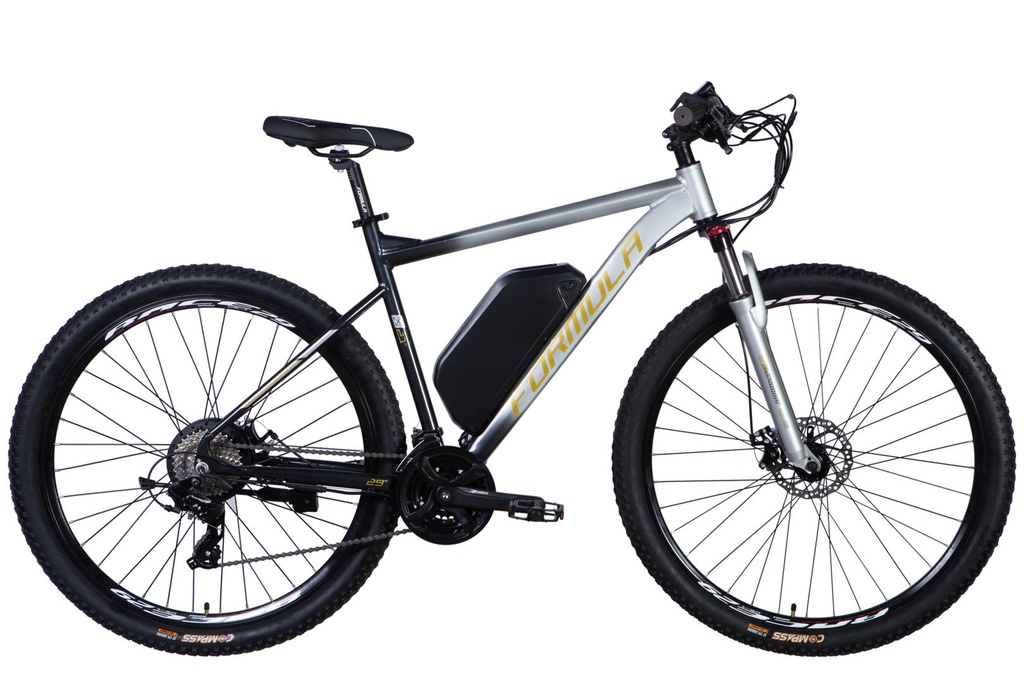 Велосипед з електроприводом 29" AL Formula eF-1 DD CS рама-21" 48B 17.5А*г 500Вт сріблясто-чорний 2026