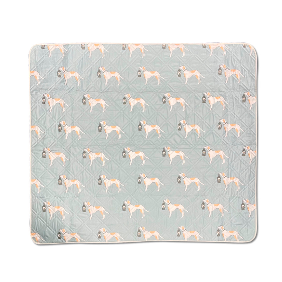 Килимок для пікніка Naturehike CNK2350WS010 170*200 см, блакитний із принтом