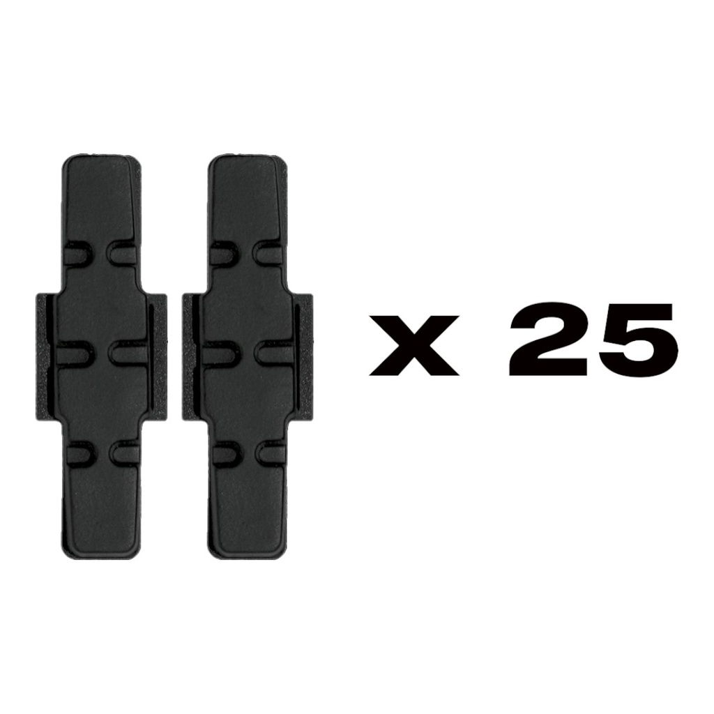 Гальмівні колодки чорного кольору (в упаковці = 25 комплектів)
